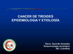 cancer de tiroides epidemiologia y etiología