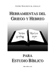 herramientas del griego y hebreo - Seminario Teológico Al