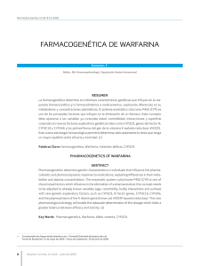 FARMACOgEnéTICA dE WARFARInA