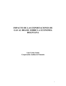 impacto de las exportaciones de gas al brasil sobre la economia