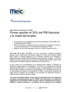 Comunicado de prensa