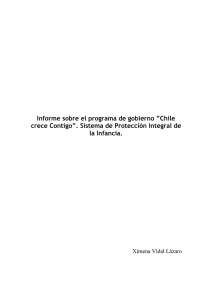 Informe sobre el programa de gobierno “Chile crece Contigo