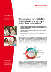 “Mantener unos correctos hábitos de alimentación pasa por valorar