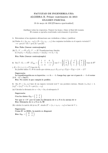 FACULTAD DE INGENIERIA-UBA ALGEBRA II. Primer cuatrimestre