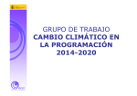 Grupo de Trabajo “Cambio climático en la Programación