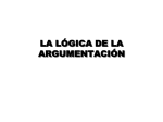 La l&oacute;gica de la argumentaci&oacute;n