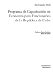 Programa de Capacitación en Economía para Funcionarios