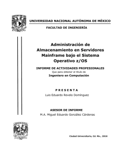 Administración de Almacenamiento en Servidores Mainframe bajo