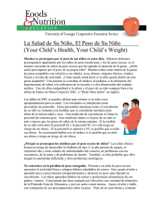 La Salud de Su Niño, El Peso de Su Niño (Your Child`s Health, Your