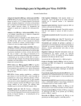 Terminología para la Hepatitis por Virus B (HVB)