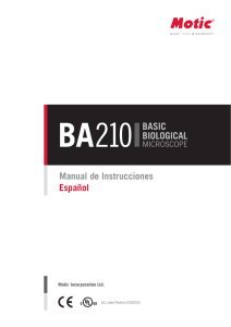 Manual de Instrucciones Espa&ntilde;ol