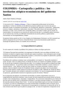 los territorios utópico-económicos del gobierno Santos