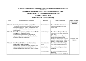 conferencias del milenio – pre-cumbre de evolución