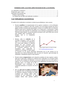 Los indicadores económicos