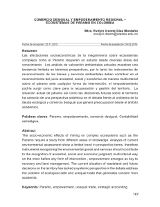 Comercio Desigual y Empoderamiento Regional