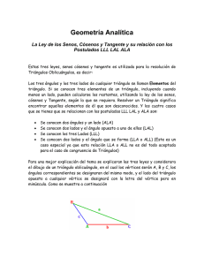 Geometría Analítica