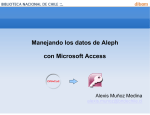 Manejando los datos de Aleph con Microsoft Access