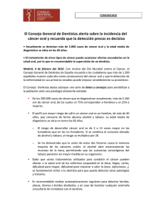 El Consejo General de Dentistas alerta sobre la incidencia del