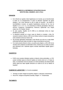 HEPATITIS VIRAL CONGÉNITA