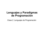 Lenguajes y Paradigmas de Programación
