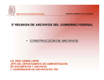 Construcción de Archivos - Archivo General de la Nación