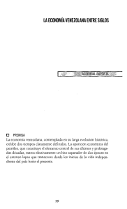 LA ECONOMíA VENEZOLANA ENTRE SIGLOS
