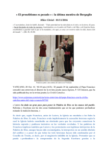 El proselitismo es pecado » : la última mentira de