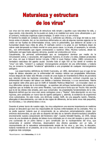 Los virus son los seres orgánicos de estructura más simple y