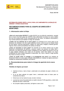 DEFINIFICIÓN DE CASO HUMANO POR VIRUS DE GRIPE