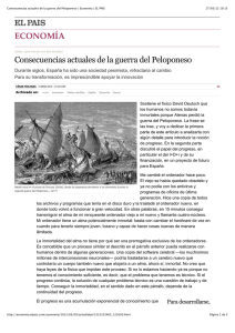 Consecuencias actuales de la guerra del Peloponeso