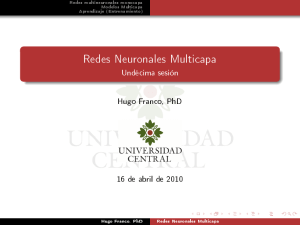 Redes Neuronales Multicapa