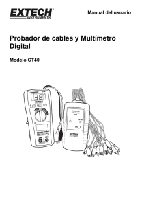 Probador de cables y Mult&iacute;metro Digital