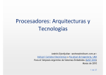 Procesadores: Arquitecturas y Tecnologías