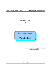 Funciones Reales de Variable Real