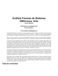 Análisis Forense de Sistemas GNU/Linux, Unix - TLDP-ES