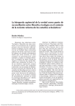 La búsqueda sapiencial de la verdad como punto de reconciliación