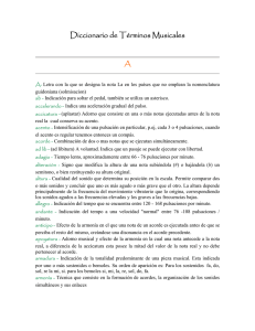 Diccionario de Términos Musicales - Conservatorio Profesional de