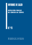 Detección precoz de cáncer de cérvix