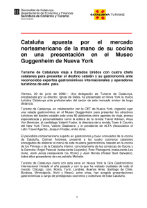 Cataluña apuesta por el mercado norteamericano de la mano de su