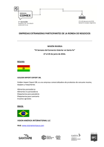empresas extranjeras participantes de la ronda de