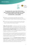 Nota de prensa - Sociedad Española De Nutrición Comunitaria