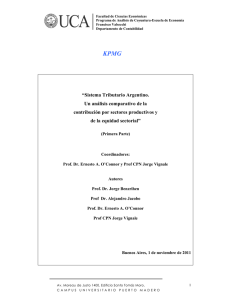 Sistema Tributario Argentino. Un análisis comparativo de la