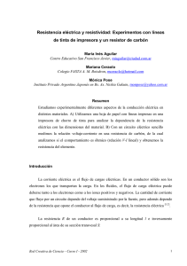 Resistencia eléctrica y resistividad