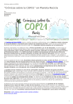 “Crónicas sobre la COP21” en Planeta Recicla