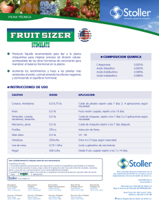FICHA TÉCNICA • COMPOSICION QUIMICA INSTRUCCIONES DE