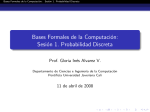 Bases Formales de la Computación: Sesión 1. Probabilidad Discreta