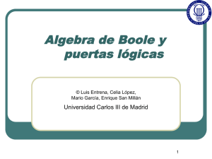 Algebra de Boole y puertas lógicas - OCW