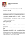 Curriculum Vitae - Colegio Oficial de Psicólogos de Madrid