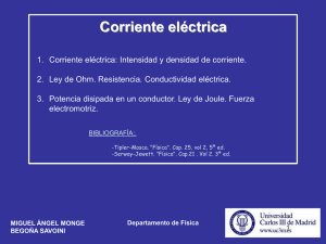 Tema 7. Corriente Eléctrica - OCW