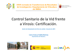 Certificación Sanitaria Vid. Jumilla 2016